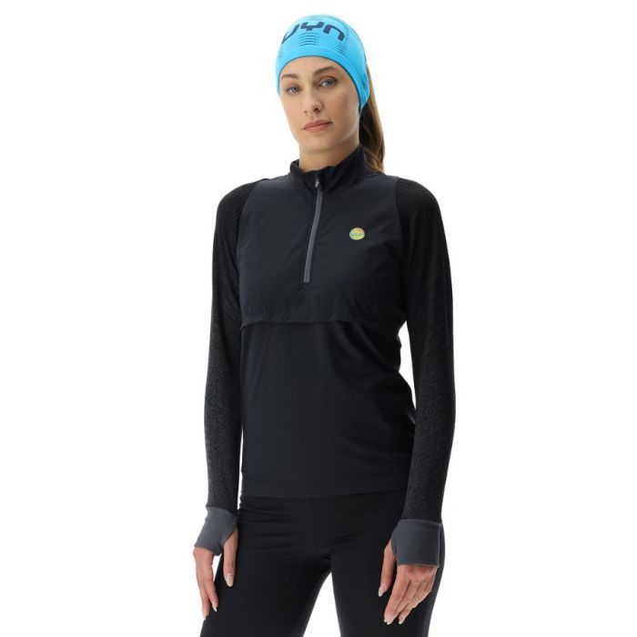UYN WOMAN RUNNING EXCELERATION WIND SHIRT LONG SL. ZIP UP