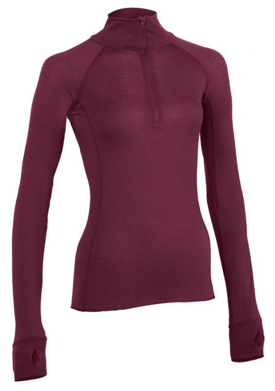 Merinopower LONG SLEEVE ZIP SHIRT WOMEN thermal sweatshirt