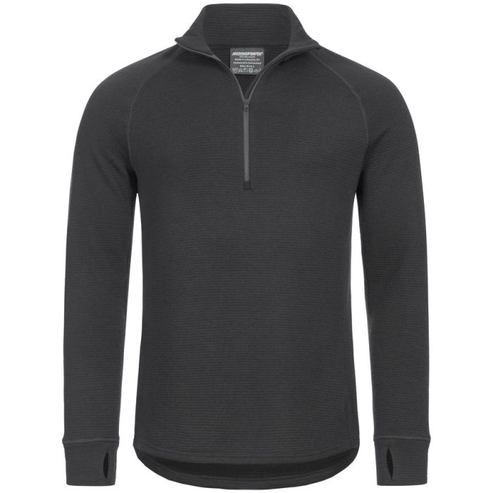 Merinopower LONG SLEEVE ZIP SHIRT MEN'S thermal sweatshirt