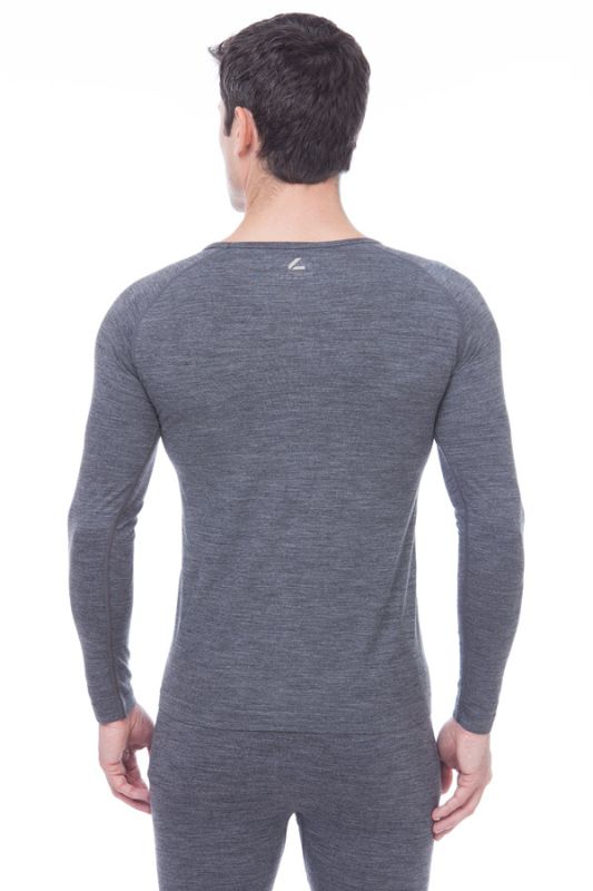 Level BASIC WOOL LONG SLEEVE CREW SHIRT MEN